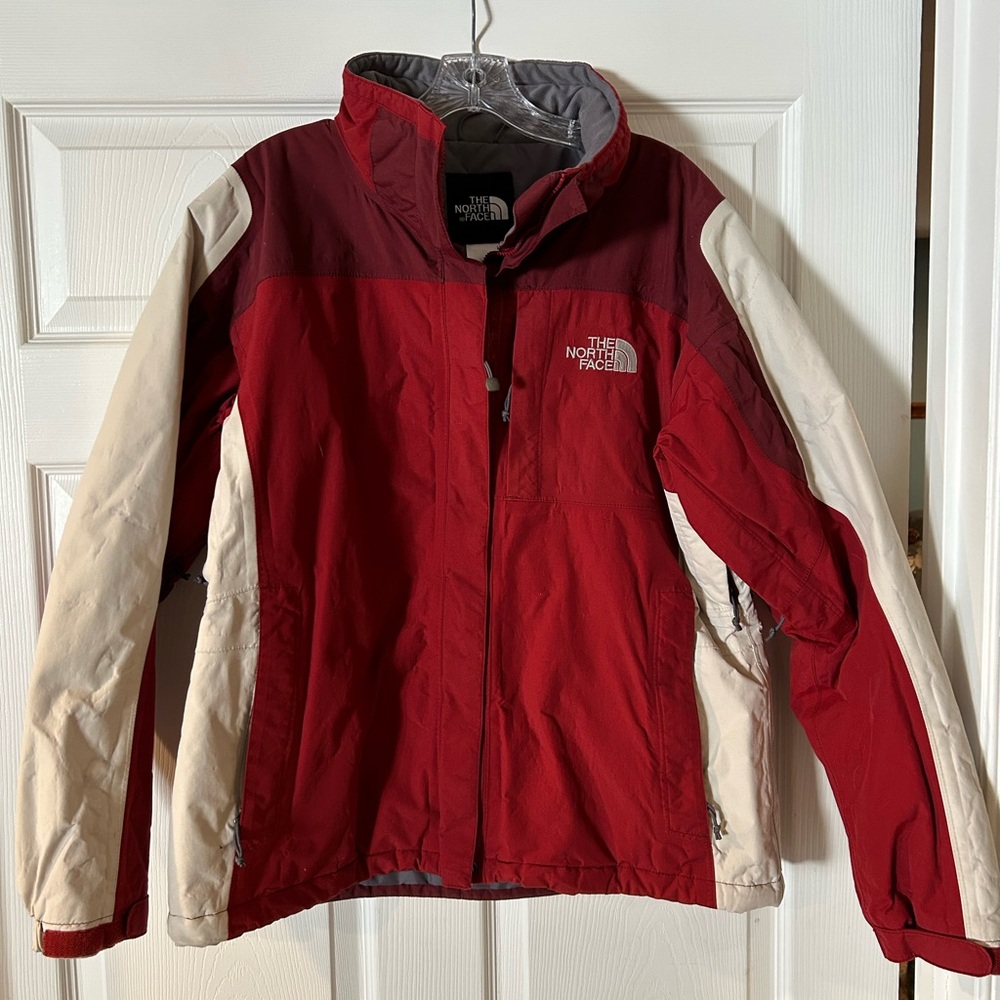 The North Face Red and Cream Jacket